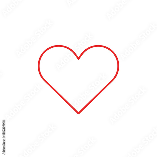 Free Download A vibrant red heart, isolated on transparent background, symbolizes love and affection - GFXLoad
