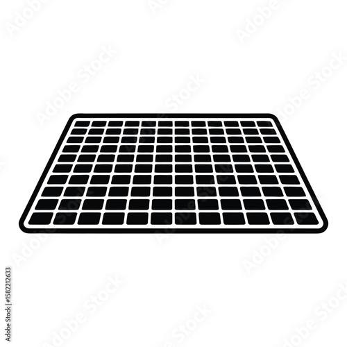 black and white square