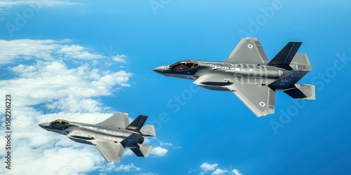 Jets Performing Aerial Maneuver in The Sky