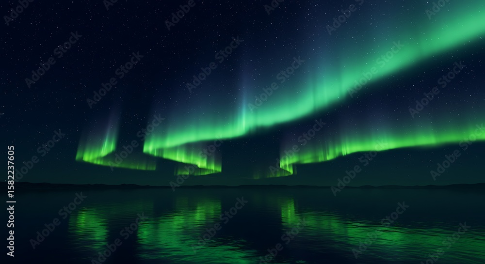 Fototapeta premium 極光鏡面 (Kyokō Kyōmen)