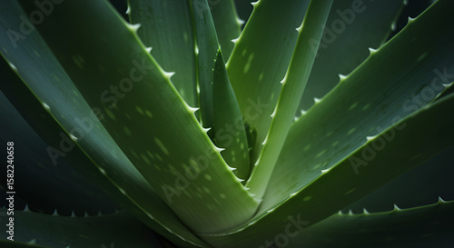 Close-up of aloe vera leaves