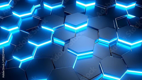 Abstract blue patterns