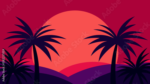 palm tree silhouette
