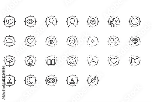 Inspirational Icons for Wellness, Growth, and Personal Transformation