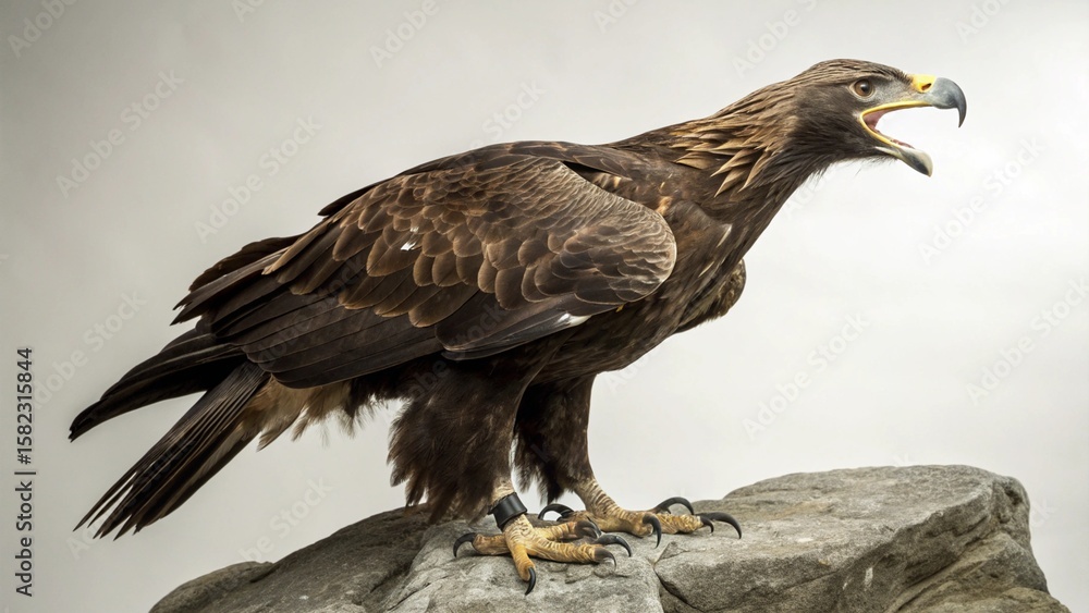 Fototapeta premium Haast’s Eagle on studio background