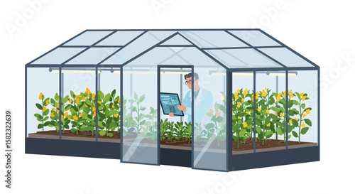 Smart greenhouse monitoring with advanced technology in modern farming