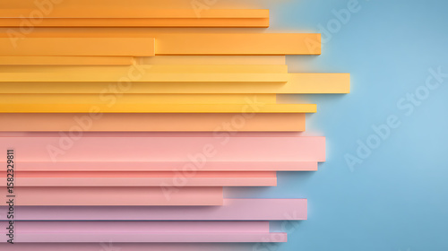 Wallpaper Mural Abstract combination of yellow , orange, pink and blue solid color linear gradient background on the horizontal frame 55237905 1 Torontodigital.ca