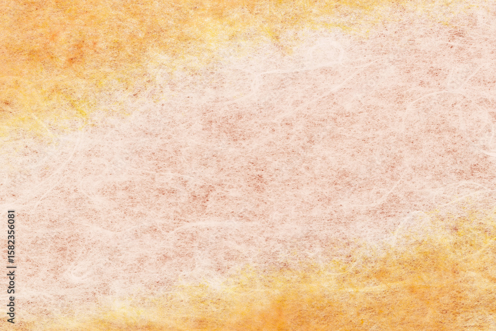 Obraz premium オレンジ色の和紙のアップ