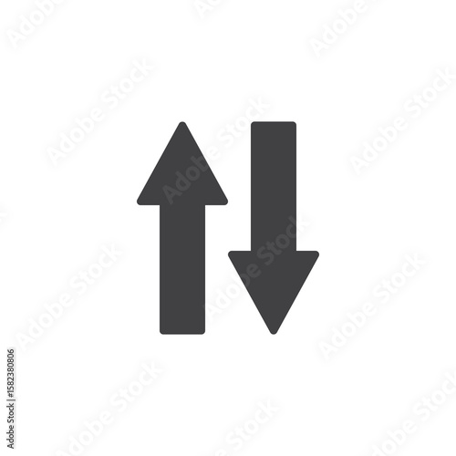Sort arrows solid icon