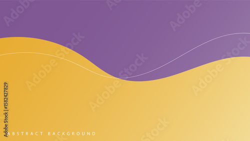 Abstract modern yellow and purple background. vector.