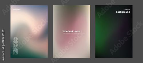 Abstract gradient mesh background template