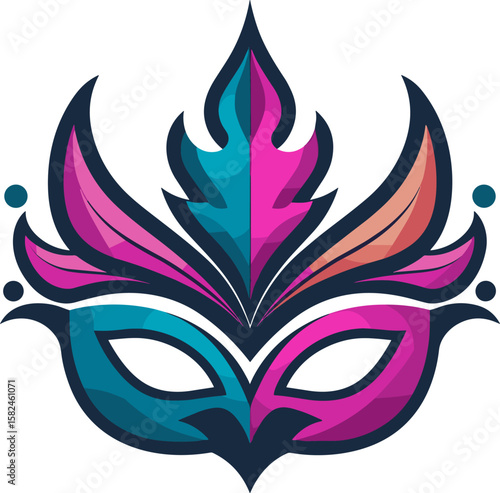 Elegant Carnival Mask: A Symbol of Mystery and Celebration