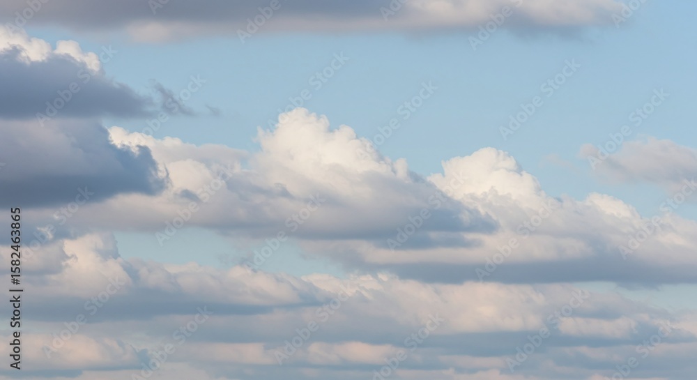 Fototapeta premium Sky with White Fluffy Clouds Under Blue Sky During Daylight