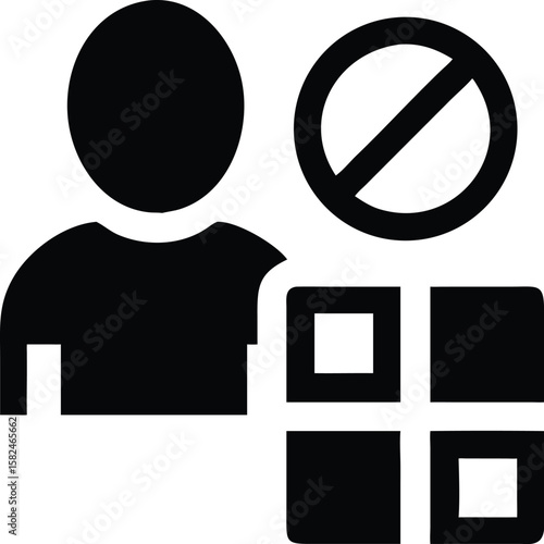 Restricted access to resources icon