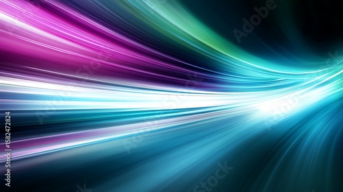 Abstract speed lines of vibrant colors