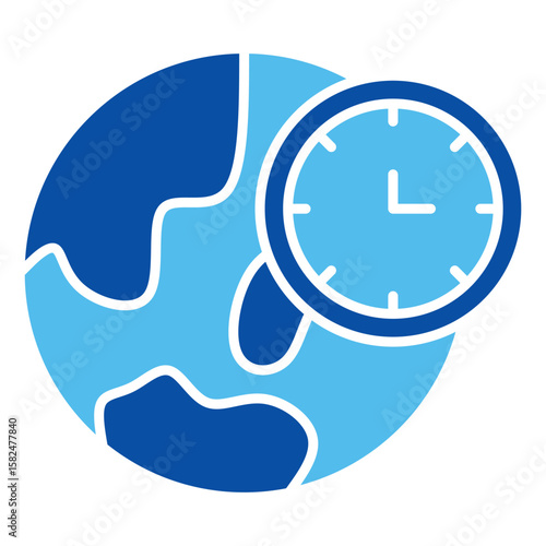 Time Zone Icon Set Multiple Style Collection