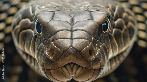 King Cobra Close-Up Majestic Predator in Natural Light
