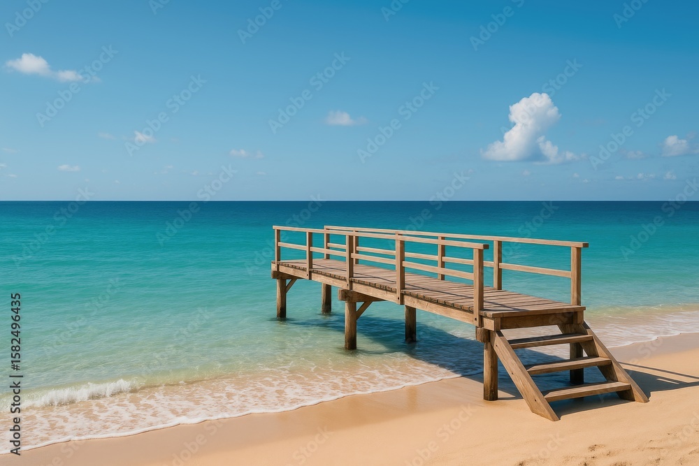 Beachside wooden construction showcasing natural materials Beachside wooden construction showcasing natural materials