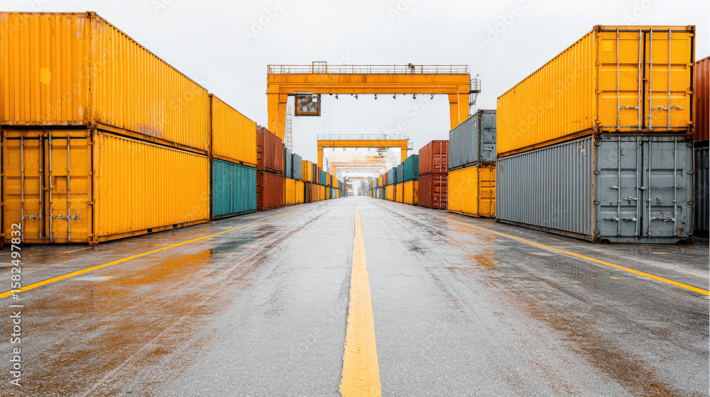 Fototapeta premium Impact of economic policies on global trade strategies for tax and duty negotiations in international import-export relations and tariff enforcement