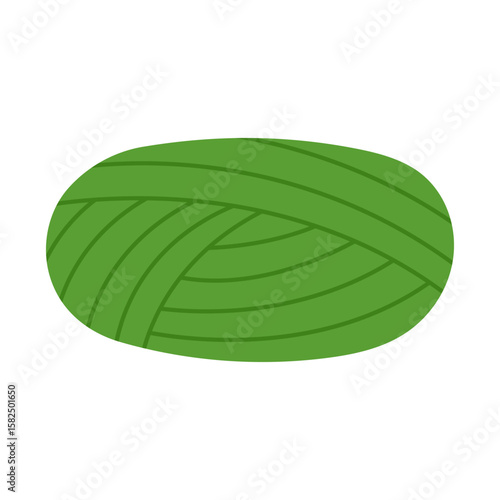 Ball of wool yarn. Threads for sewing and knitting. Vector illustration.