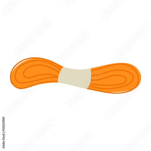 Ball of wool yarn. Threads for sewing and knitting. Vector illustration.