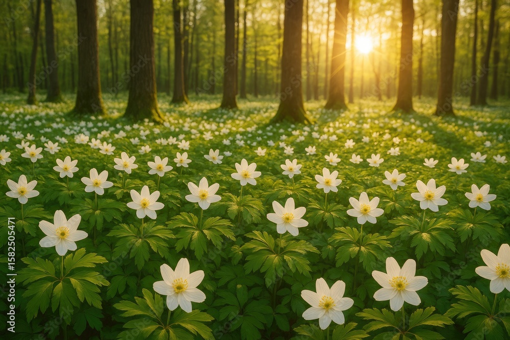 Obraz premium Bright white blossoms of springtime