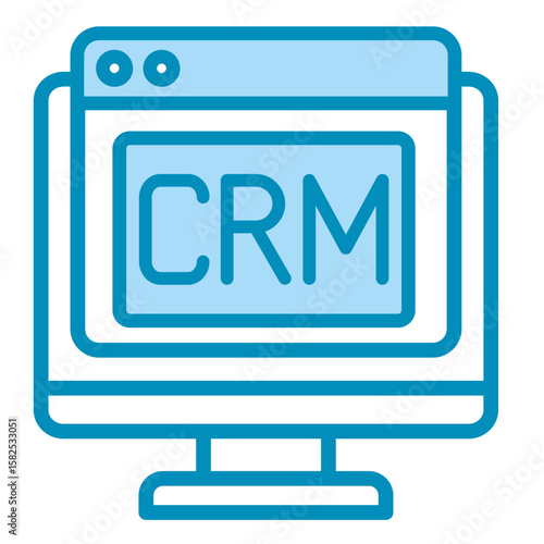 Crm System  Icon Element For Design