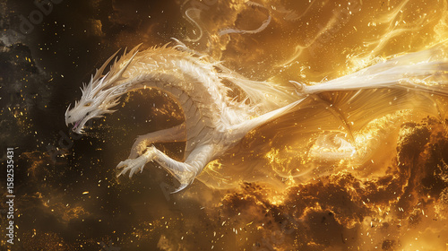 Golden Dragon Statue