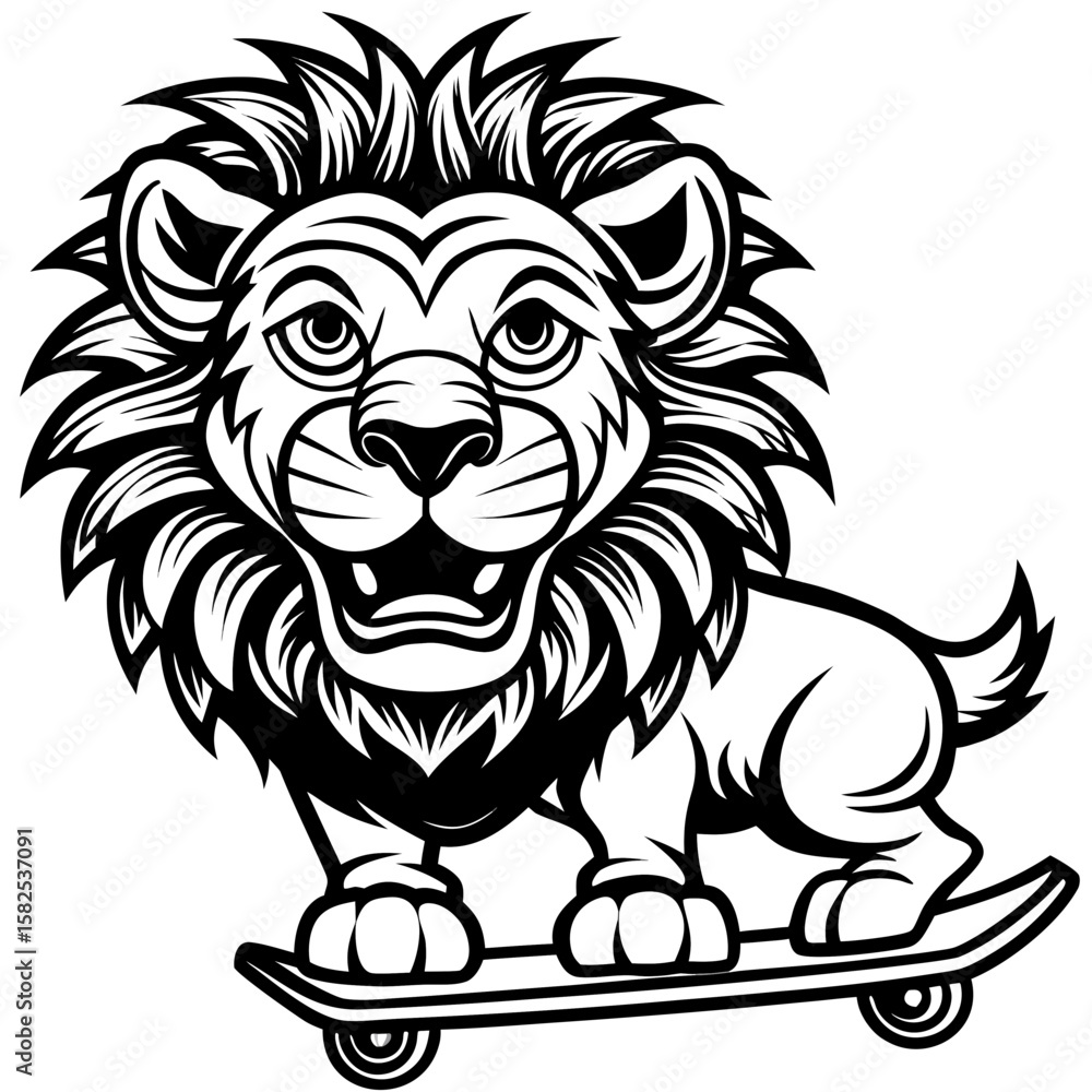 Fototapeta premium lion head mascot