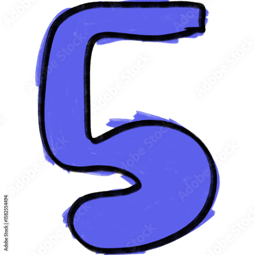 Hand drawing kids lettering abjad font unique ugly cute