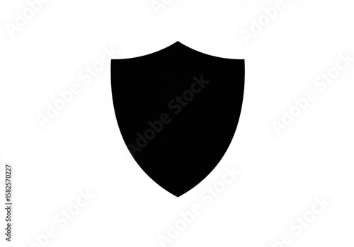 Simple black icon of a trash can with a lid on a white background