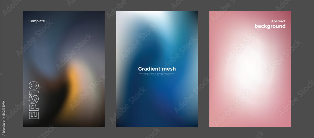 Fototapeta premium Abstract gradient mesh background template