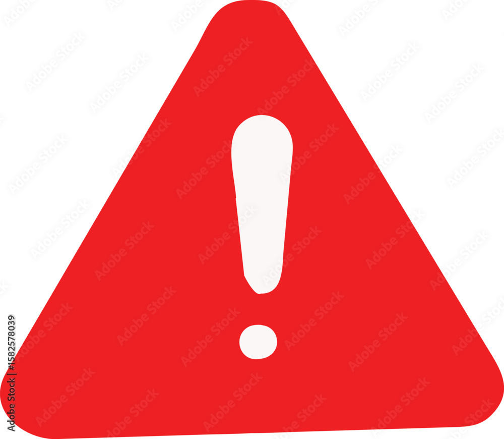 Alert speech bubble with exclamation mark symbol, red message icon on white background. Alert speech bubble with exclamation mark symbol, red message icon on white background.