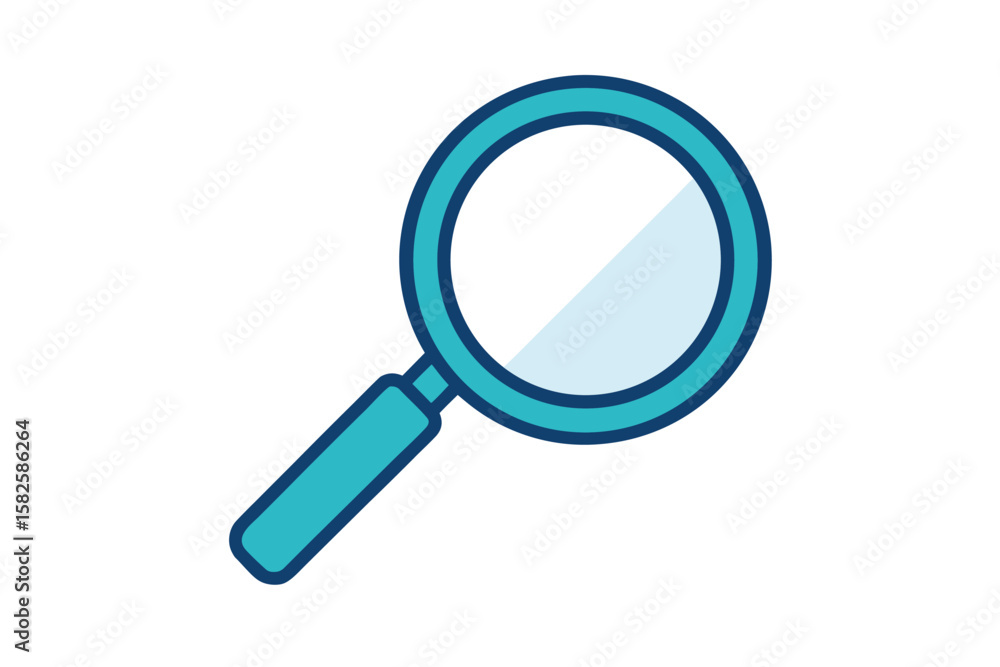 Search Magnifying Glass With Thick Outline Search Magnifying Glass With Thick Outline