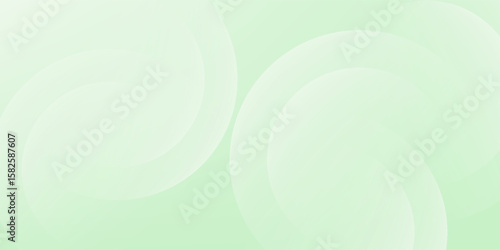 Minimalist soft Abstract Background in Gradient green and white Tones with Circles. eps 10