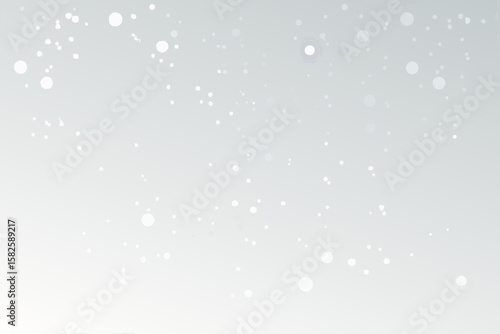 Subtle White Bokeh Lights on a Light Gray Gradient Background for a Soft and Elegant Feel