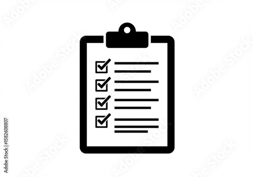 Clipboard with a checklist and four completed tasks marked with checkmarks