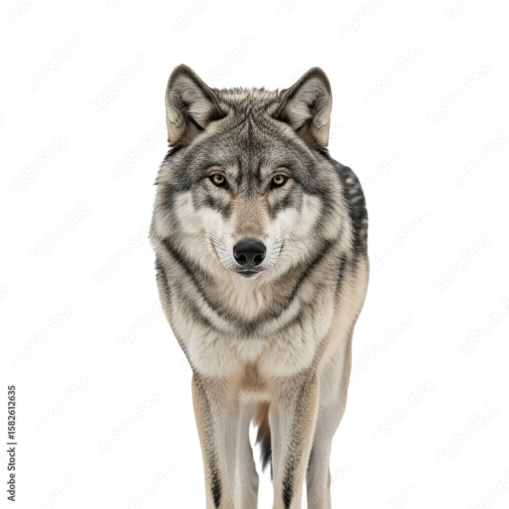 Majestic Gray Wolf Powerful Canine Portrait for Wildlife Enthusiasts Majestic Gray Wolf Powerful Canine Portrait for Wildlife Enthusiasts