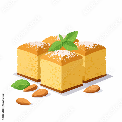 Semolina Syrup Cake