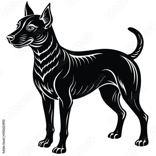 Dog silhouette