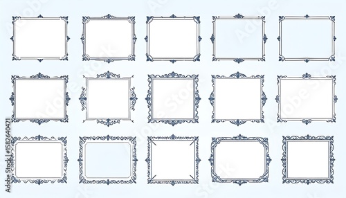 Collection of decorative picture frames