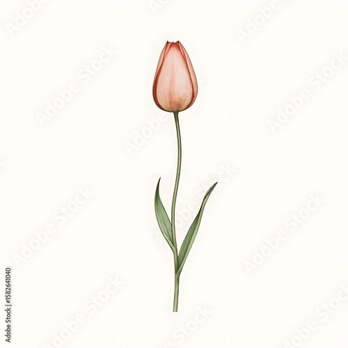 tulip isolated on white background