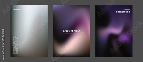 Abstract gradient mesh background template