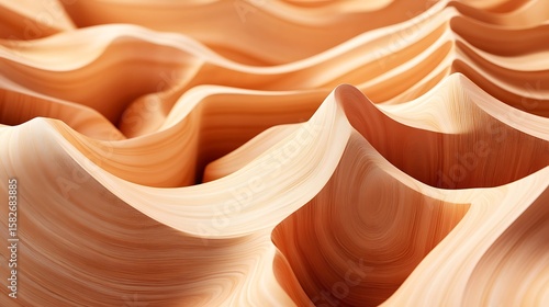 Fototapeta Naklejka Na Ścianę i Meble -  Abstract wood grain waves