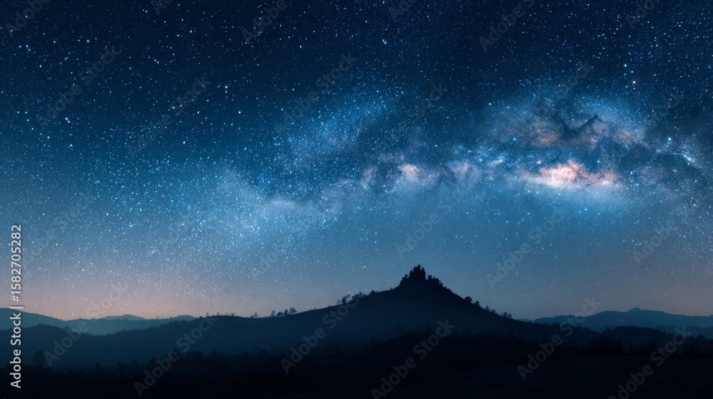 Naklejka premium 星の輝く夜空