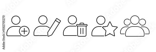 Document & File Management Icons Set, Corporate File & Record Icons. 