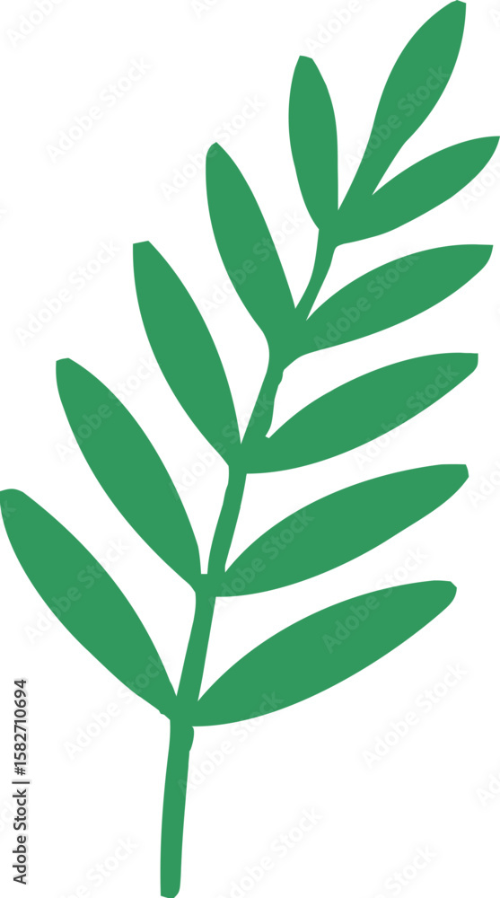 Fototapeta premium 모던 잎파리2