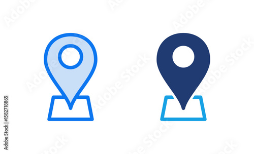 Address icon vector illustration. home location sign and symbol. pinpoint
