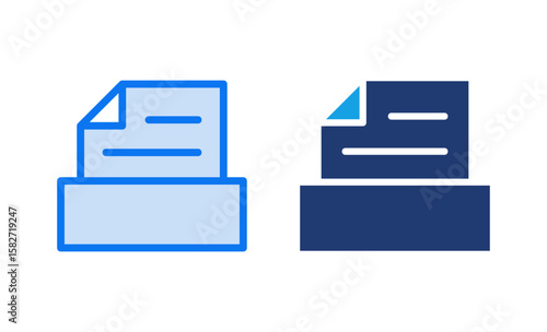 Archive folders icon vector illustration. Document vector icon. Archive storage icon.