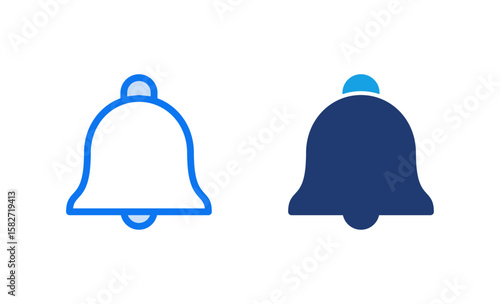 Bell Icon vector illustration. Notification sign and symbol for web site design
